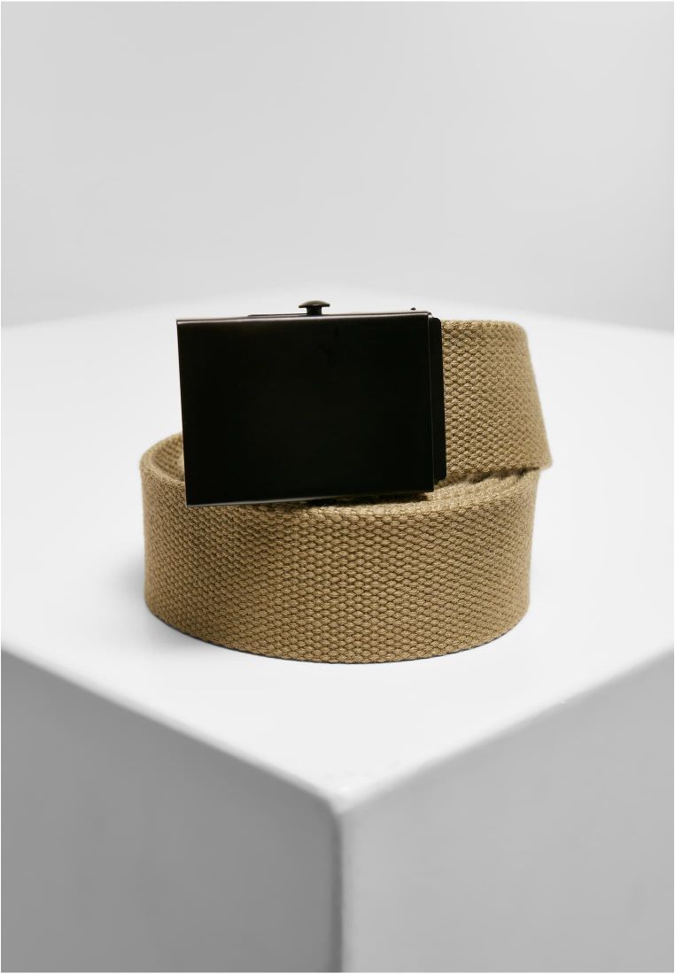 Check And Solid Canvas Belt 2-Pack - Vyöt - TTUTB5139 - 66