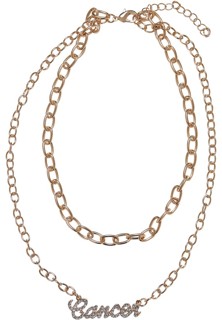 Diamond Zodiac Golden Necklace-TB5143