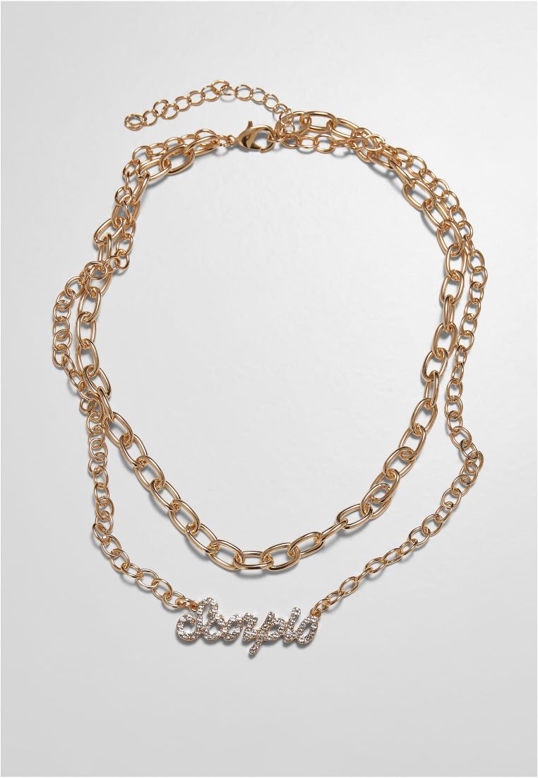 Diamond Zodiac Golden Necklace - Watches and Jewelleries - TTUTB5143 - 184