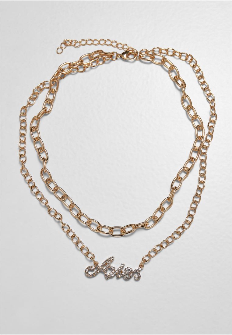 Diamond Zodiac Golden Necklace - Watches and Jewelleries - TTUTB5143 - 274