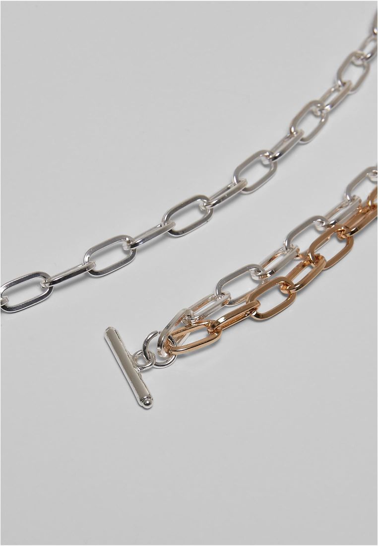 Bicolor Layering Necklace - Kellot ja Korut - TTUTB5157 - 6