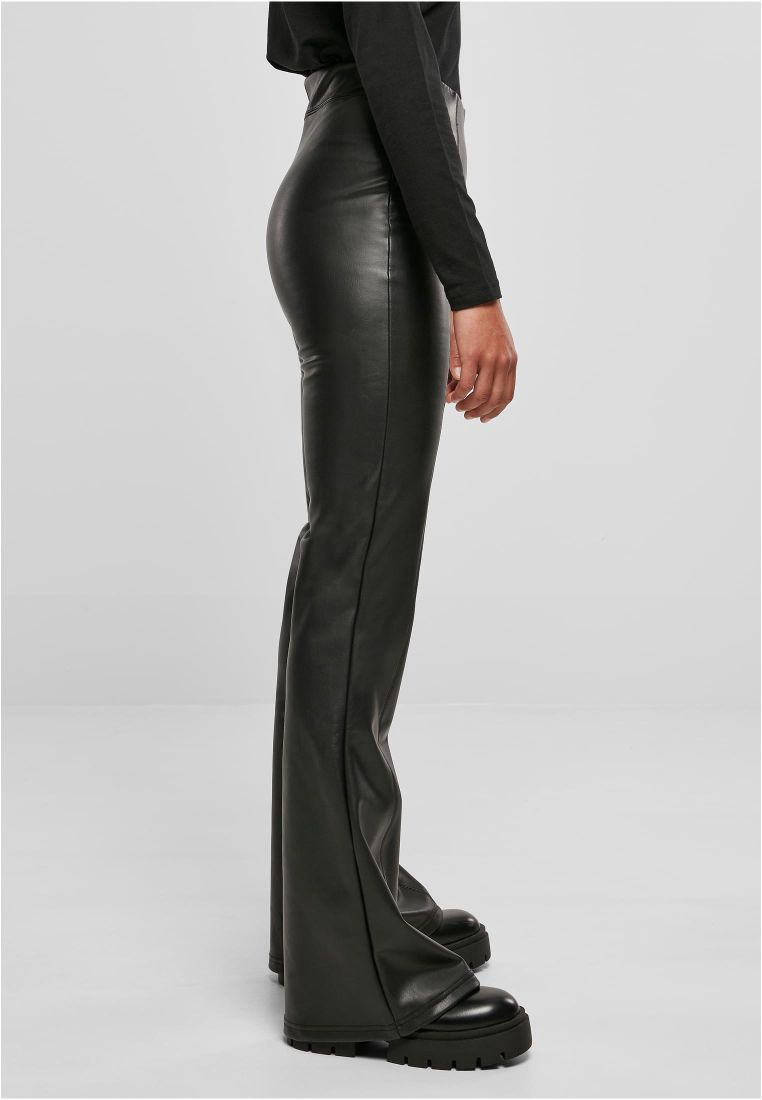 Ladies Synthetic Leather Flared Pants - Bronx.fi webstore