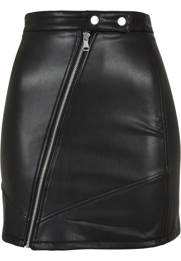 Ladies Synthetic Leather Biker Skirt - Ladies Shorts, Skirts and Dresses - TTUTB5415 - 8