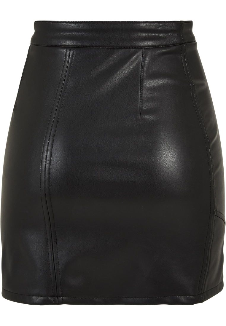 Ladies Synthetic Leather Biker Skirt - Ladies Shorts, Skirts and Dresses - TTUTB5415 - 10