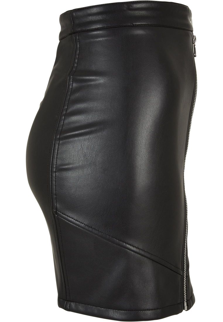 Ladies Synthetic Leather Biker Skirt - Ladies Shorts, Skirts and Dresses - TTUTB5415 - 11