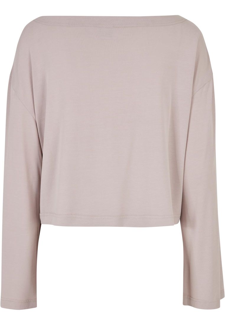 Ladies Short Modal Bateau Necklinie Long - Ladies Crewnecks and College Jackets - TTUTB5424 - 580