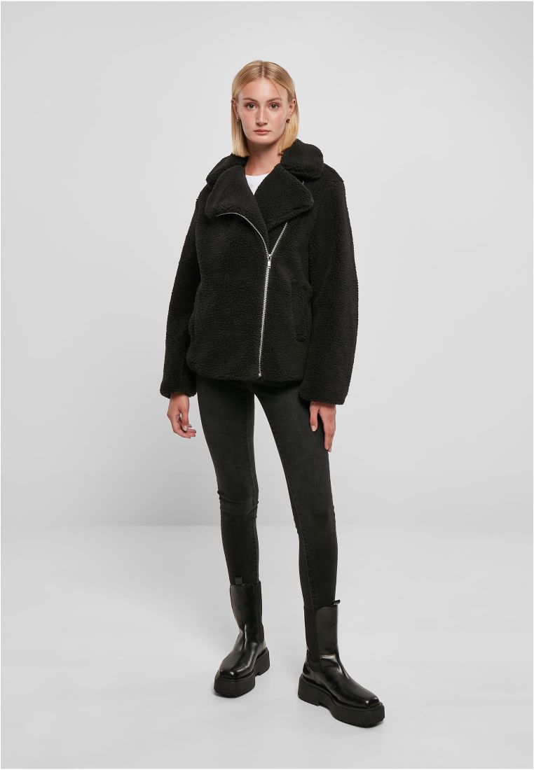 Ladies Sherpa Biker Jacket - Ladies Jackets - TTUTB5433 - 7