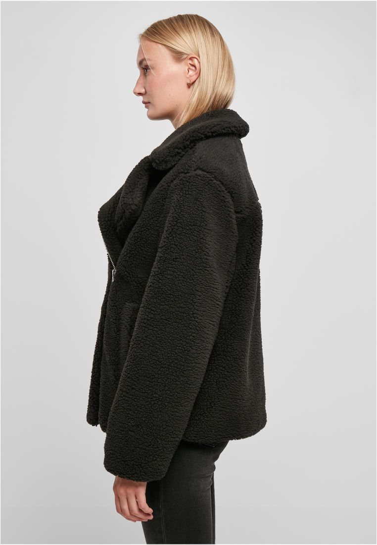 Ladies Sherpa Biker Jacket - Ladies Jackets - TTUTB5433 - 4