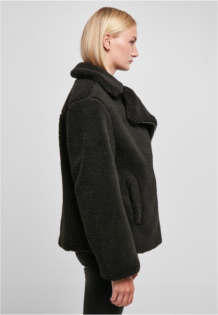 Ladies Sherpa Biker Jacket - Ladies Jackets - TTUTB5433 - 6