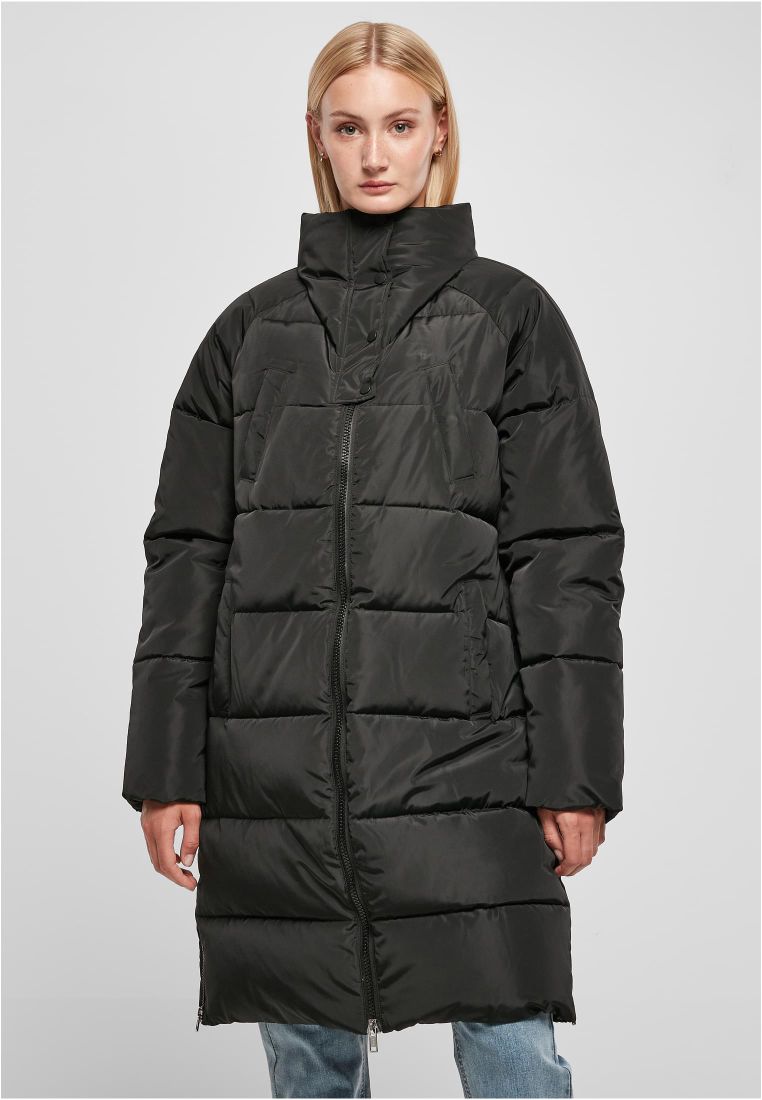 Ladies High Neck Puffer Coat - Ladies Jackets - TTUTB5435 - 1