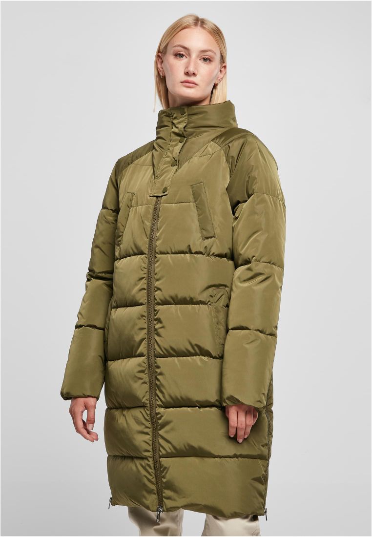 Ladies High Neck Puffer Coat - Ladies Jackets - TTUTB5435 - 301
