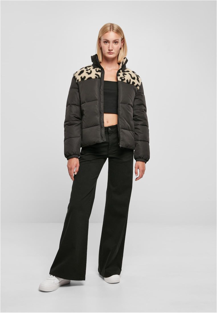 Ladies AOP Sherpa Mixed Puffer Jacket -  - TTUTB5439 - 7