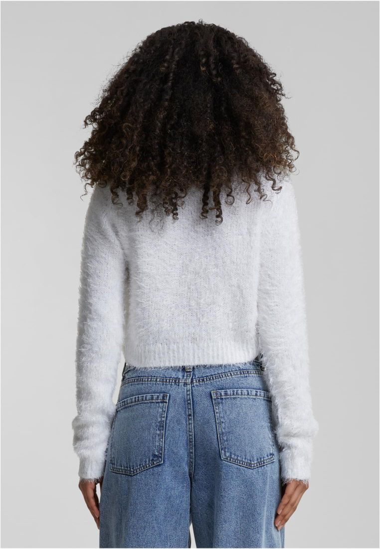 Ladies Cropped Feather Cardigan - Ladies Crewnecks and College Jackets - TTUTB5440 - 305