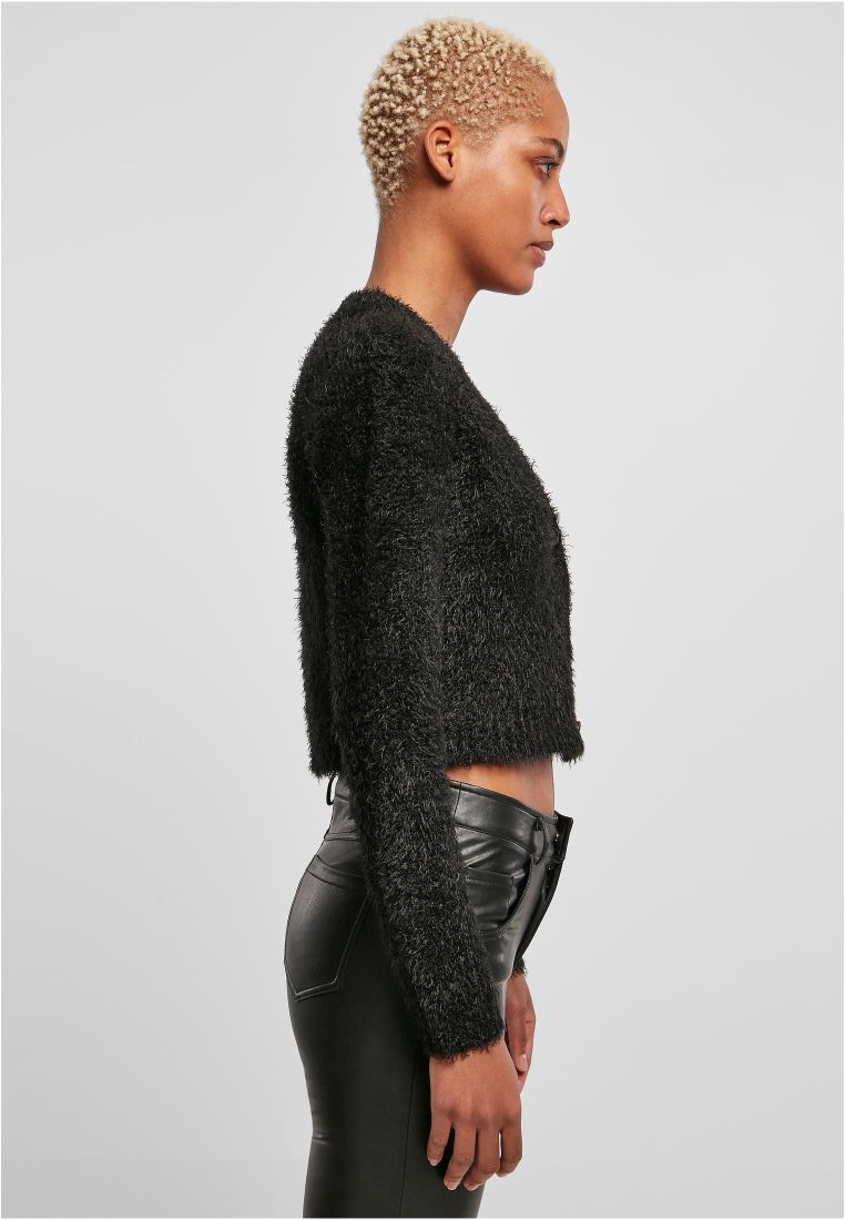 Ladies Cropped Feather Cardigan - Ladies Crewnecks and College Jackets - TTUTB5440 - 37