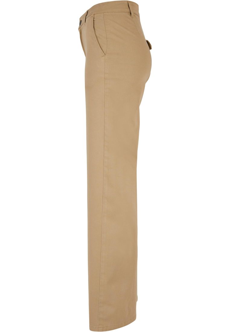 Ladies High Waist Wide Leg Chino Pants - Ladies Jeans - TTUTB5453 - 310