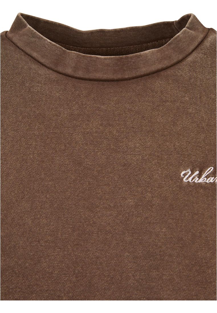 Ladies Cropped Small Embroidery Terry Crewneck - Naisten  Colleget ja Collegetakit - TTUTB5461 - 311