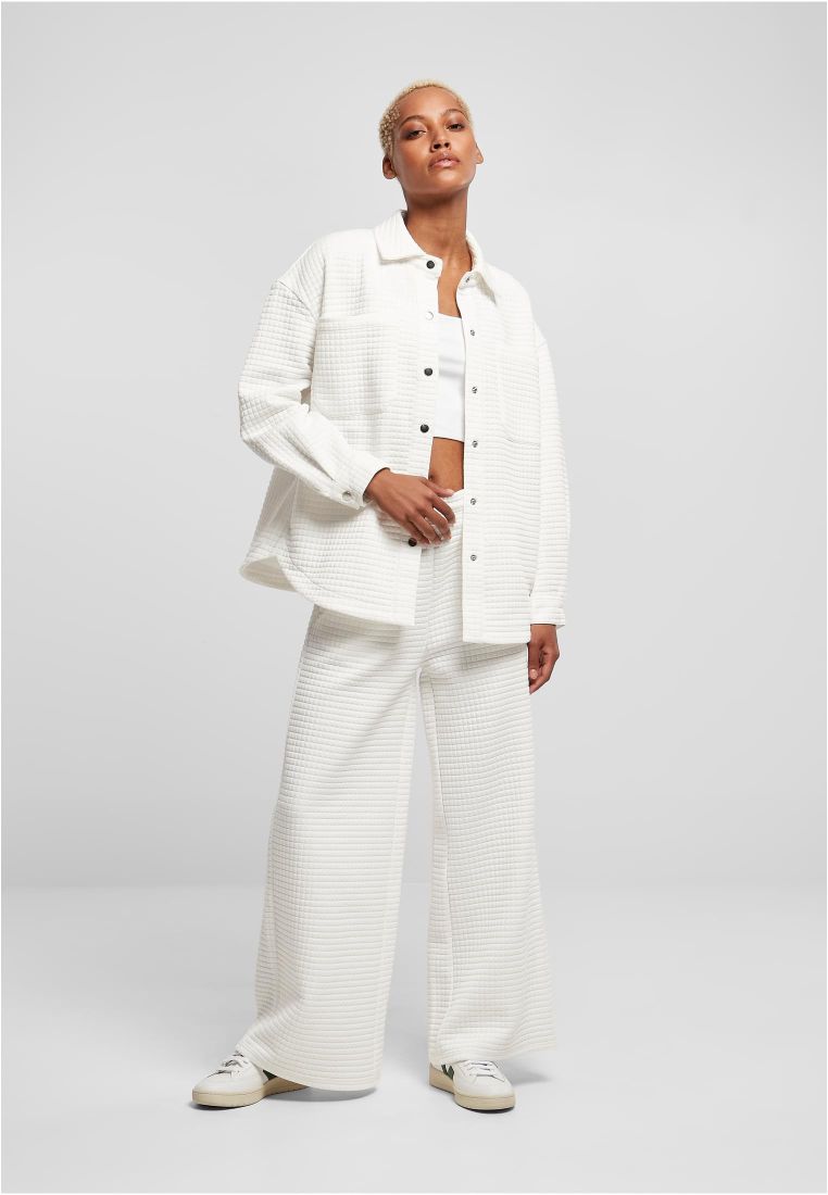 Ladies Quilted Sweat Overshirt - Ladies Collar Shirts - TTUTB5470 - 578