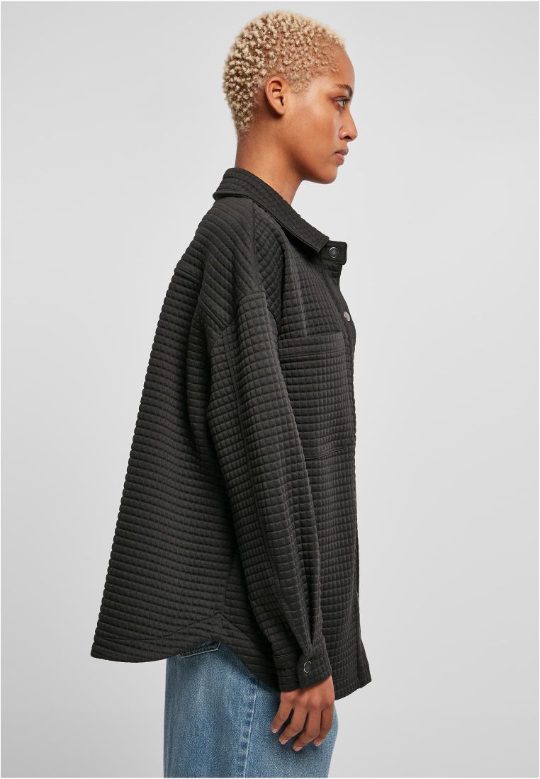 Ladies Quilted Sweat Overshirt - Ladies Collar Shirts - TTUTB5470 - 6