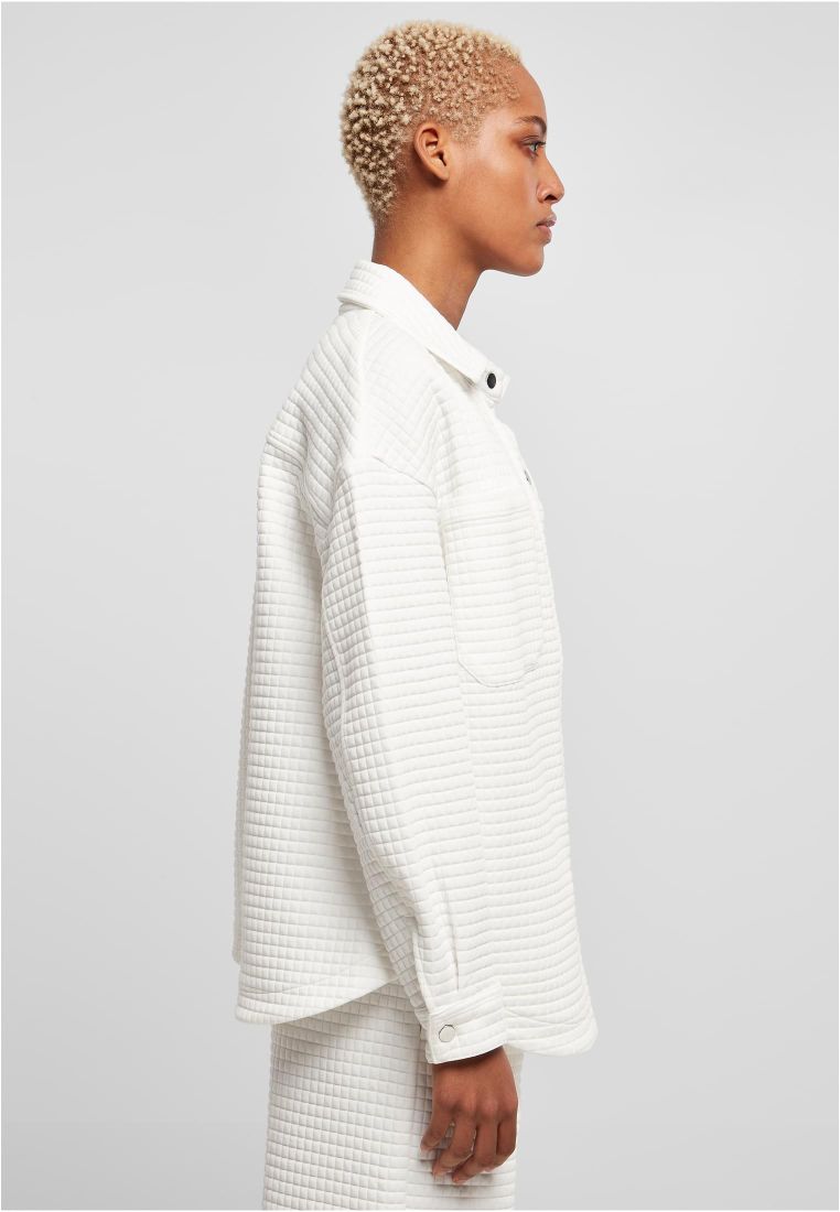 Ladies Quilted Sweat Overshirt - Ladies Collar Shirts - TTUTB5470 - 577