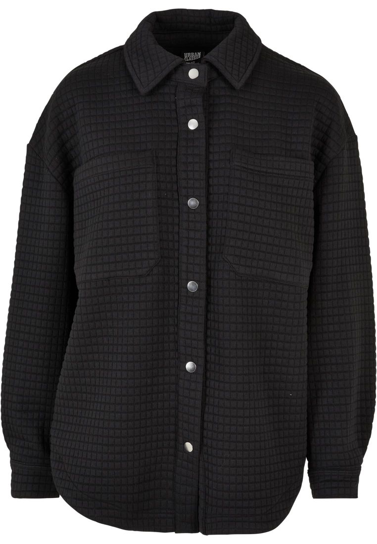 Ladies Quilted Sweat Overshirt - Ladies Collar Shirts - TTUTB5470 - 8