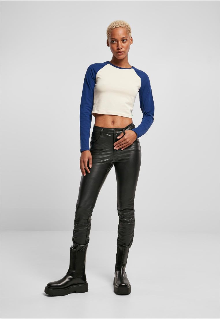 Ladies Organic Cropped Retro Baseball Longsleeve - Naisten  Colleget ja Collegetakit - TTUTB5471 - 578