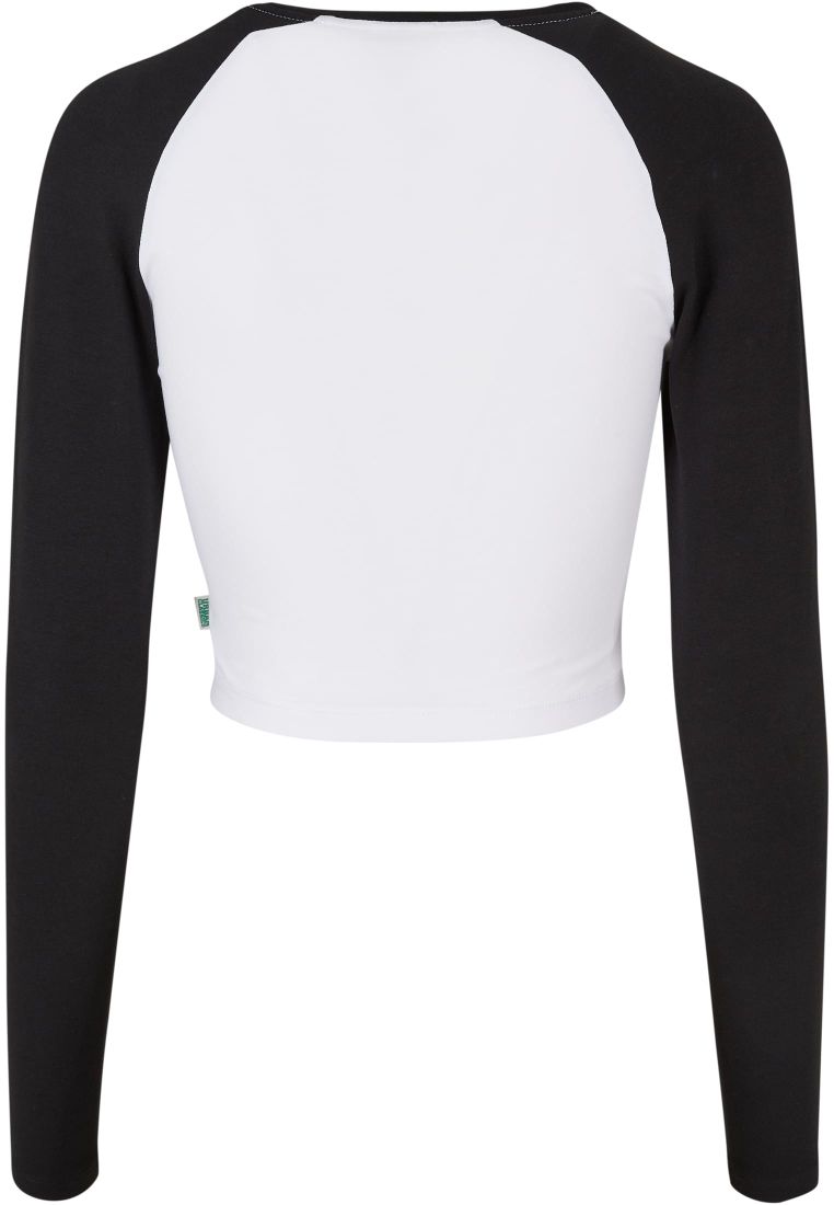 Ladies Organic Cropped Retro Baseball Longsleeve - Naisten  Colleget ja Collegetakit - TTUTB5471 - 9