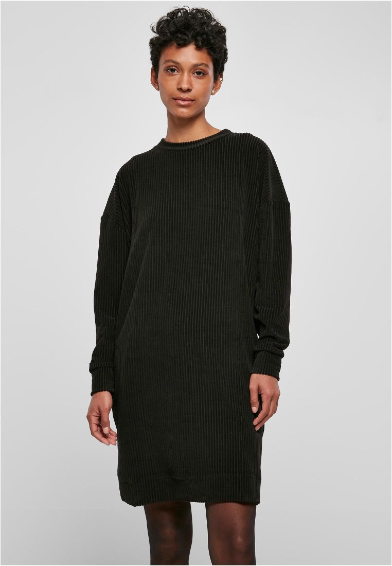 Ladies Velvet Rib Crew Dress - Ladies Shorts, Skirts and Dresses - TTUTB5474 - 1