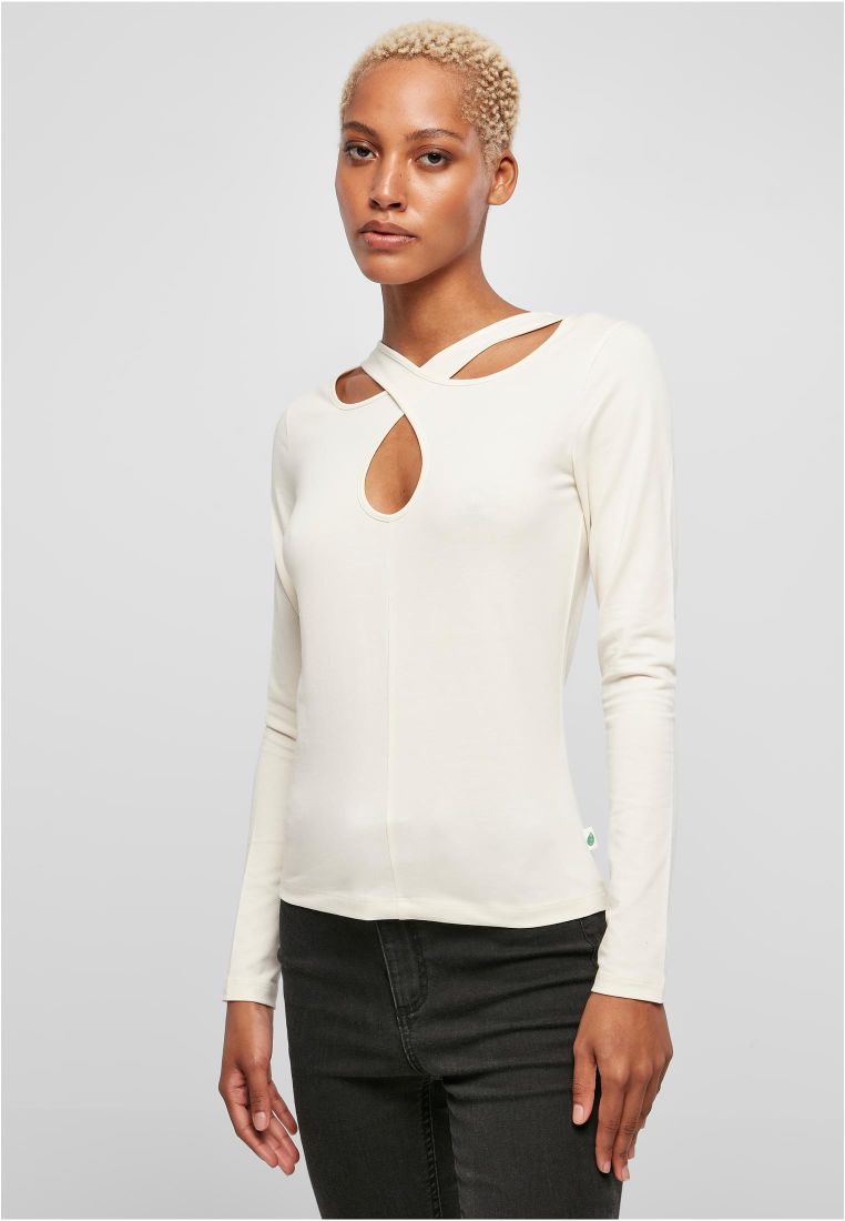 Ladies Crossed Cut Out Longsleeve - Naisten  Colleget ja Collegetakit - TTUTB5479 - 571
