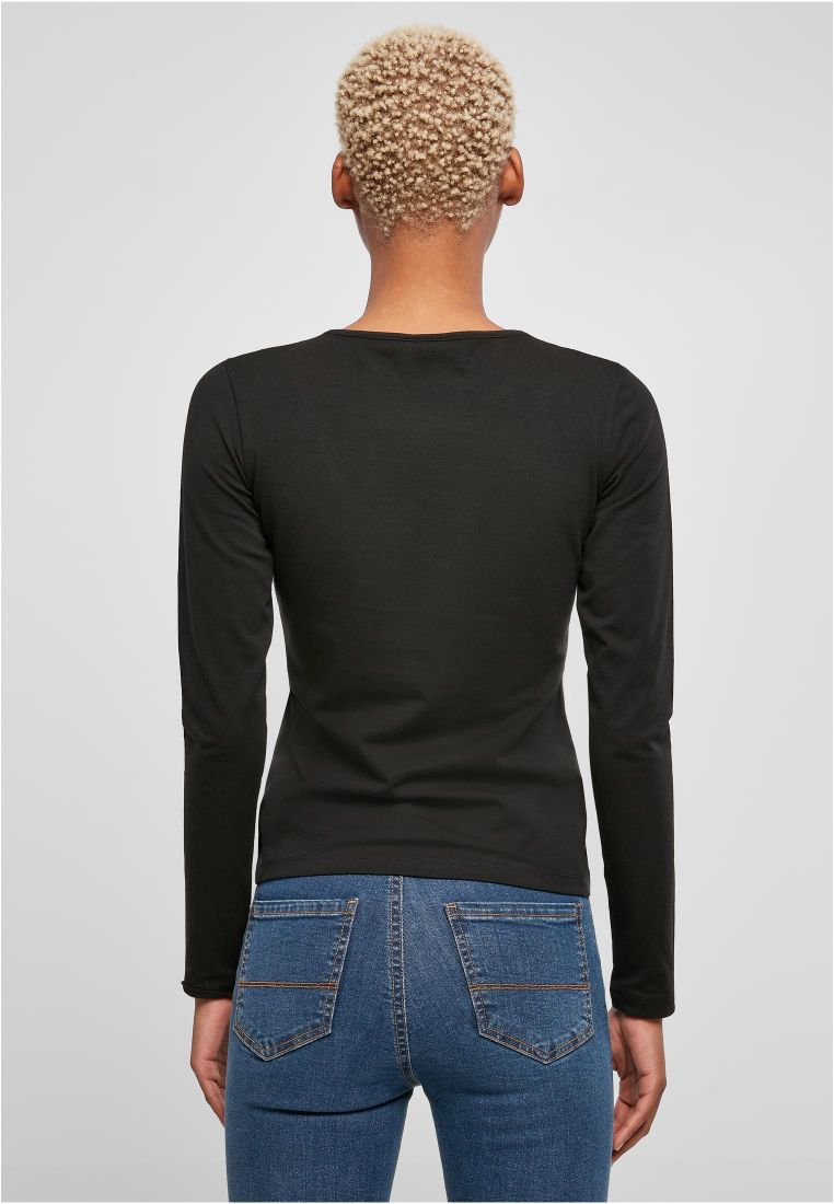 Ladies Crossed Cut Out Longsleeve - Naisten  Colleget ja Collegetakit - TTUTB5479 - 5