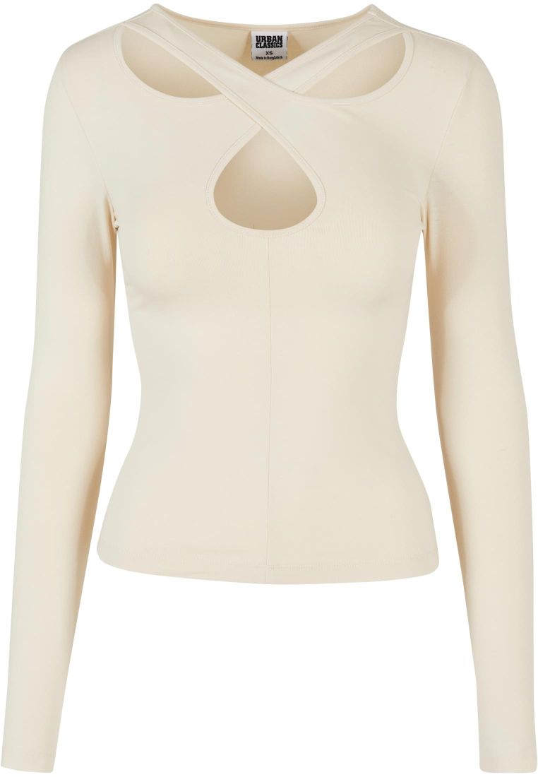 Ladies Crossed Cut Out Longsleeve - Naisten  Colleget ja Collegetakit - TTUTB5479 - 579