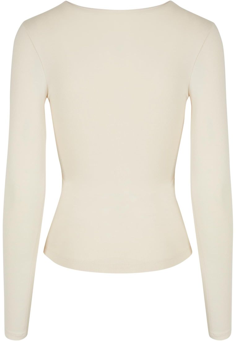 Ladies Crossed Cut Out Longsleeve - Naisten  Colleget ja Collegetakit - TTUTB5479 - 580