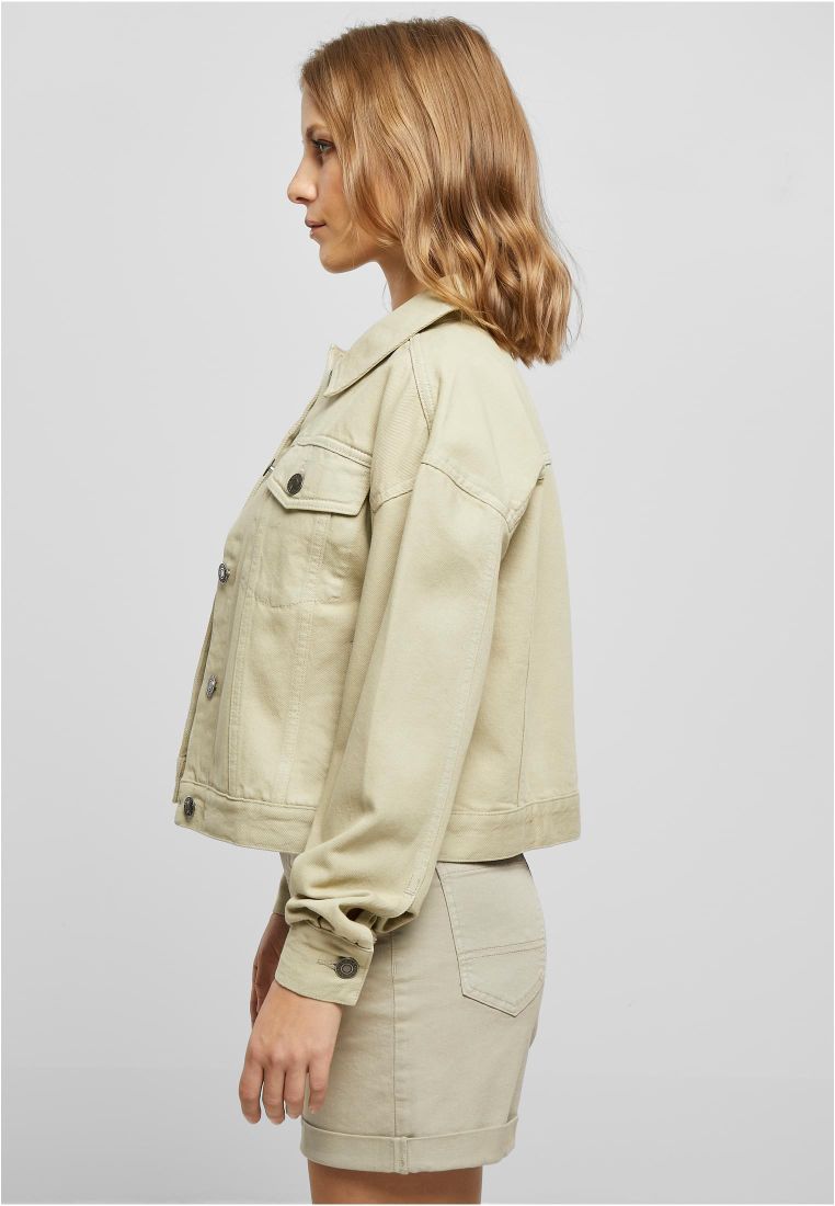 Ladies Oversized Colored Denim Jacket - Ladies Jackets - TTUTB5490 - 305