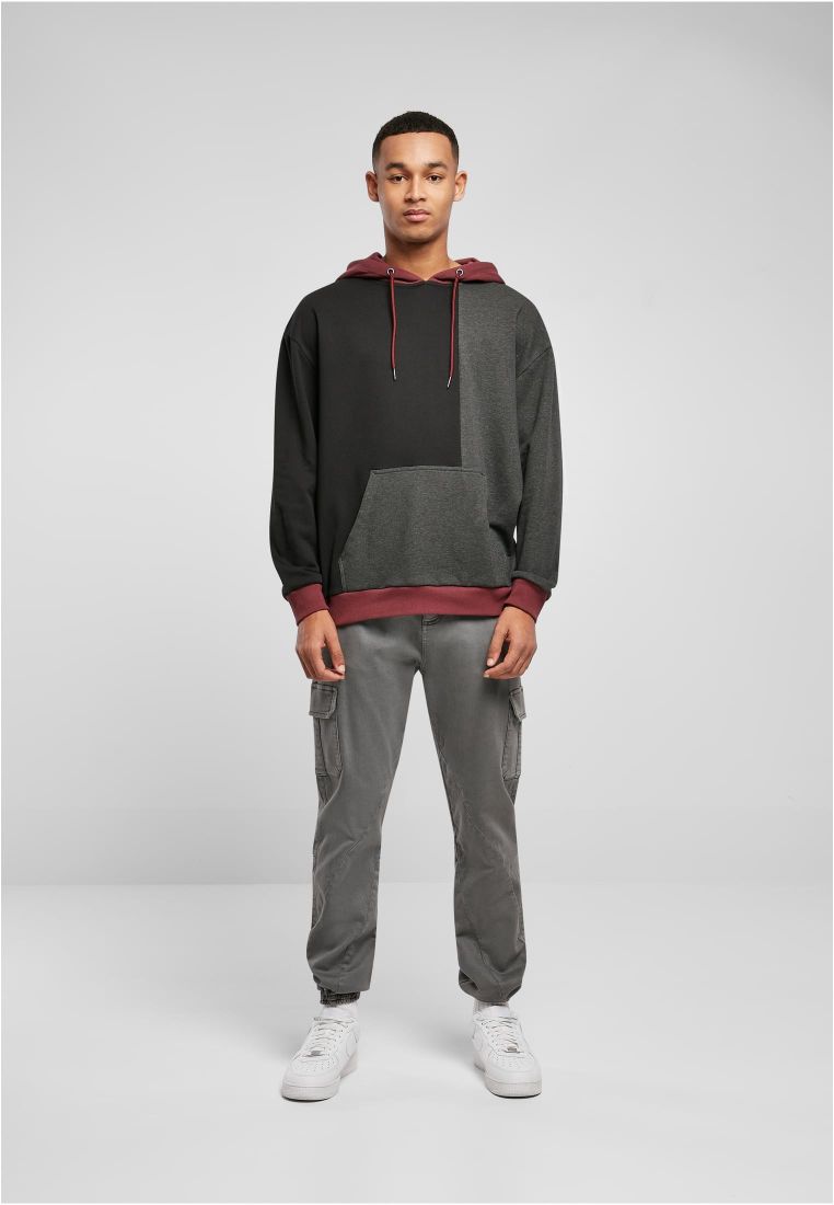 Oversized Color Block Hoody - PLUS SIZES 3XL-6XL - TTUTB5503 - 7