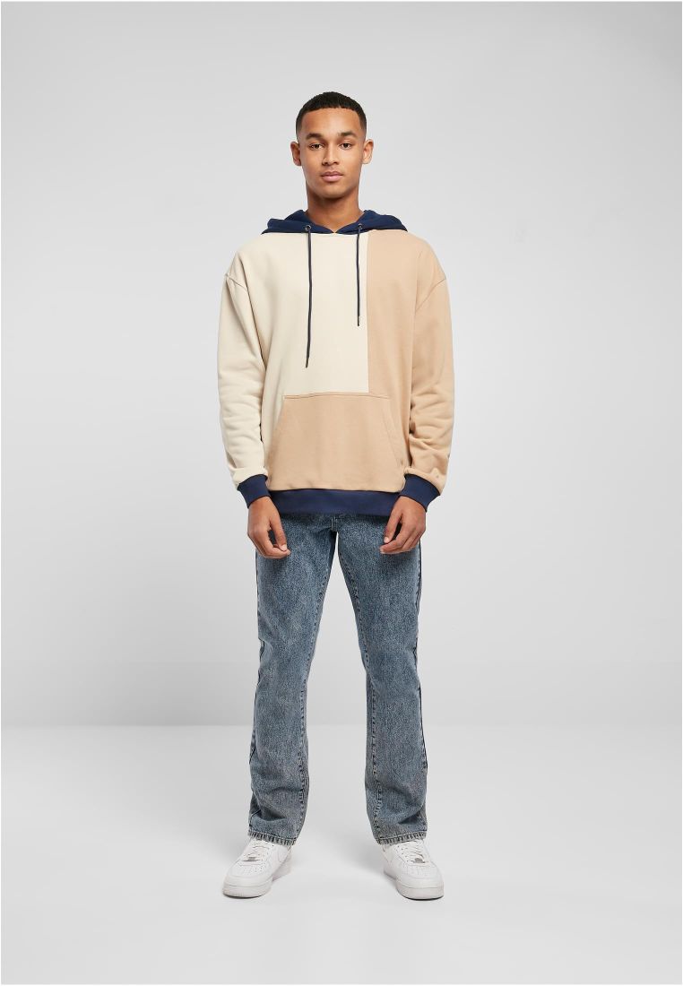 Oversized Color Block Hoody - PLUS SIZES 3XL-6XL - TTUTB5503 - 518