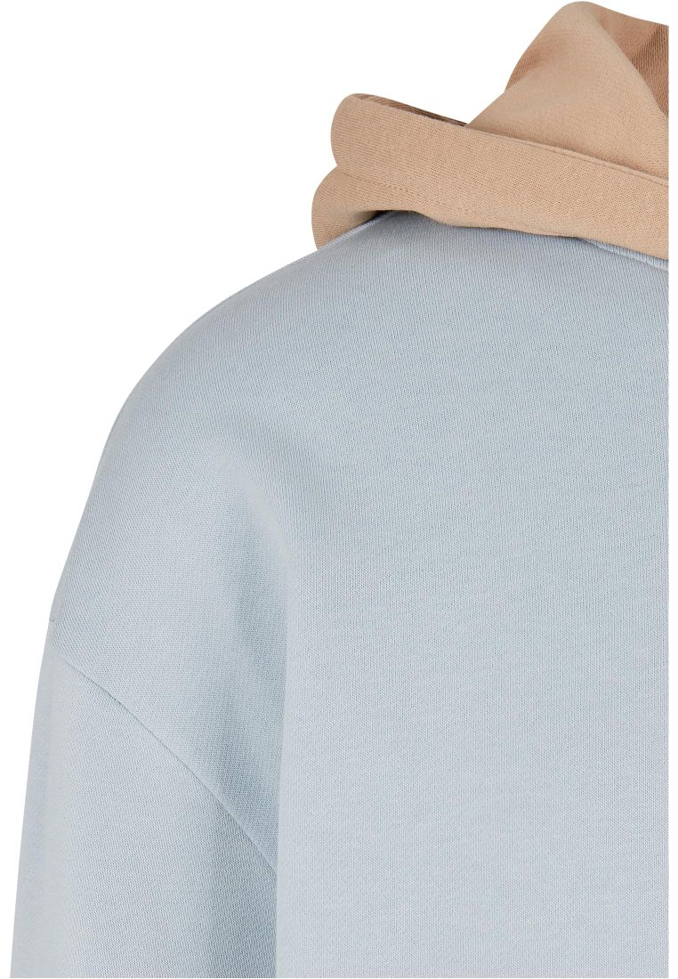 Oversized Color Block Hoody - PLUS SIZES 3XL-6XL - TTUTB5503 - 282