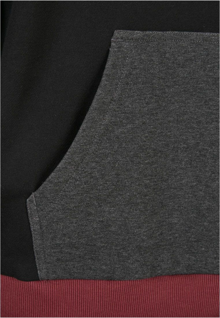 Oversized Color Block Hoody - PLUS SIZES 3XL-6XL - TTUTB5503 - 12