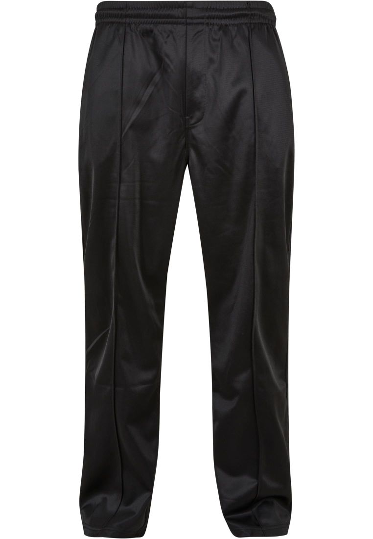 Men`s sweatpants // Urban classics Side Stripe Nylon Pants  black/lightasphalt