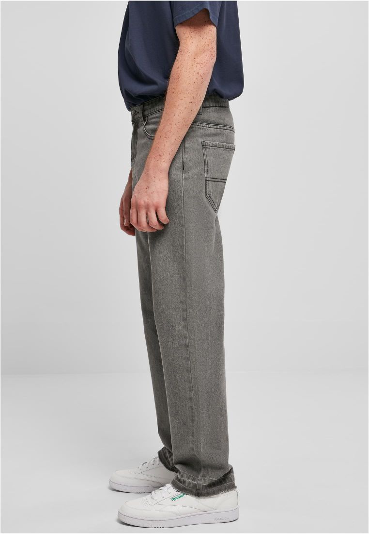 Open Edge Loose Fit Jeans - Baggy Jeans - TTUTB5919 - 4