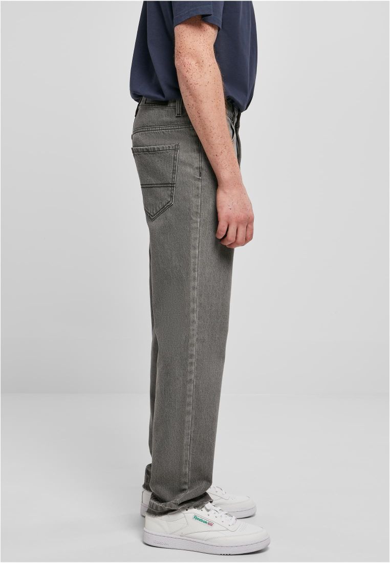 Open Edge Loose Fit Jeans - Baggy Jeans - TTUTB5919 - 6