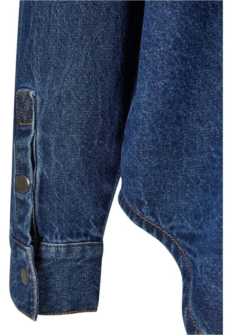 Oversized Denim Pocket Shirt -  - TTUTB5923 - 14