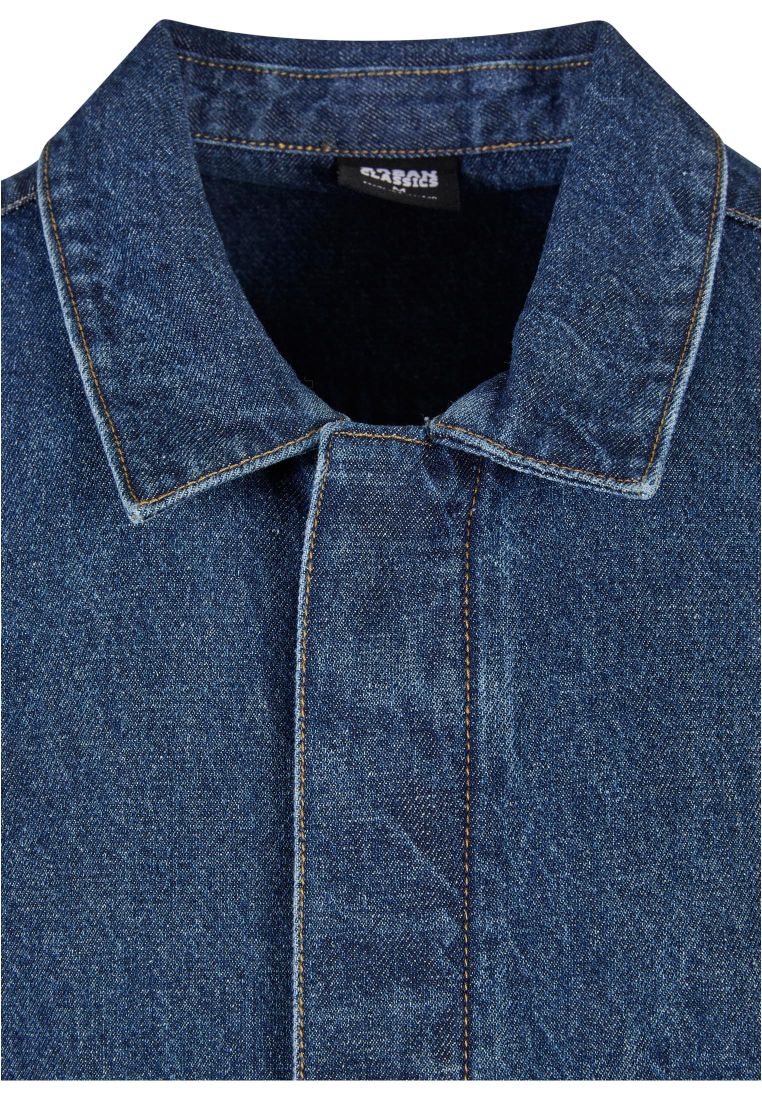 Oversized Denim Pocket Shirt -  - TTUTB5923 - 10