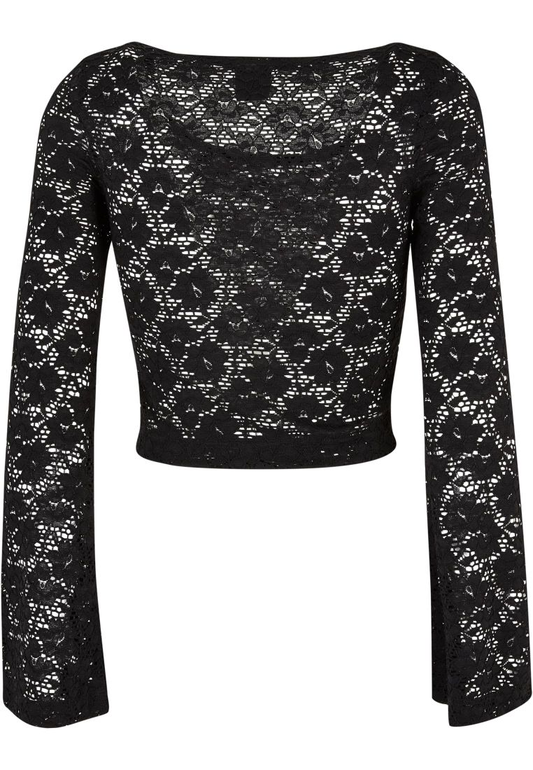 Ladies Cropped Lace Longsleeve - Ladies Crewnecks and College Jackets - TTUTB5973 - 9