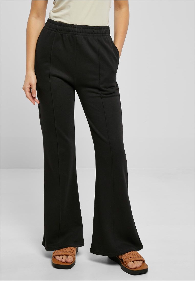 Ladies Flared Pin Tuck Terry Pants - Naisten Housut - TTUTB5997 - 1