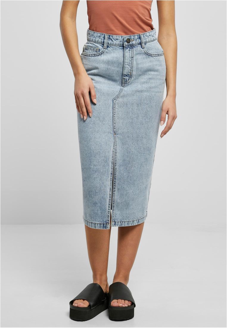 Ladies Midi Denim Skirt - - TTUTB6018 - 331