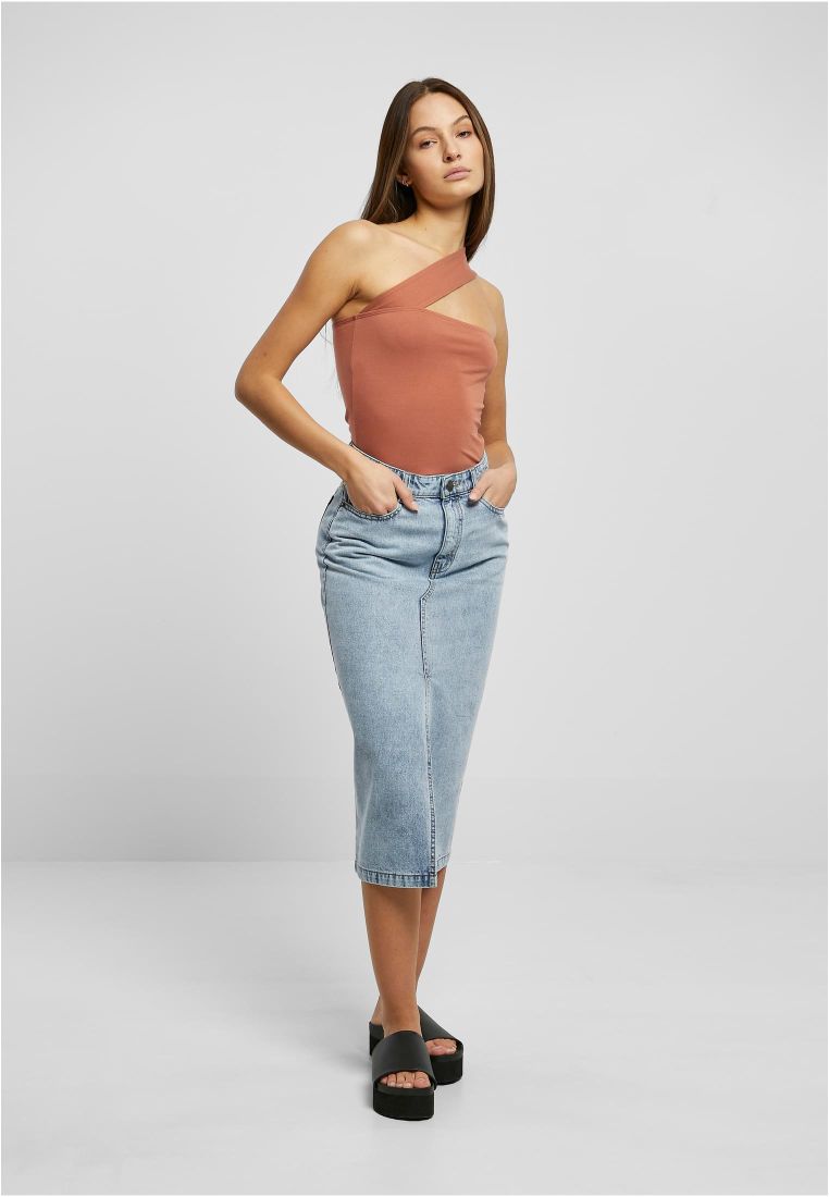 Ladies Midi Denim Skirt - - TTUTB6018 - 338