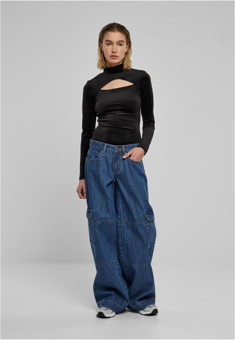 Ladies Velvet Cut-Out Turtleneck Body - Ladies Underwear and Bikinies - TTUTB6050 - 7