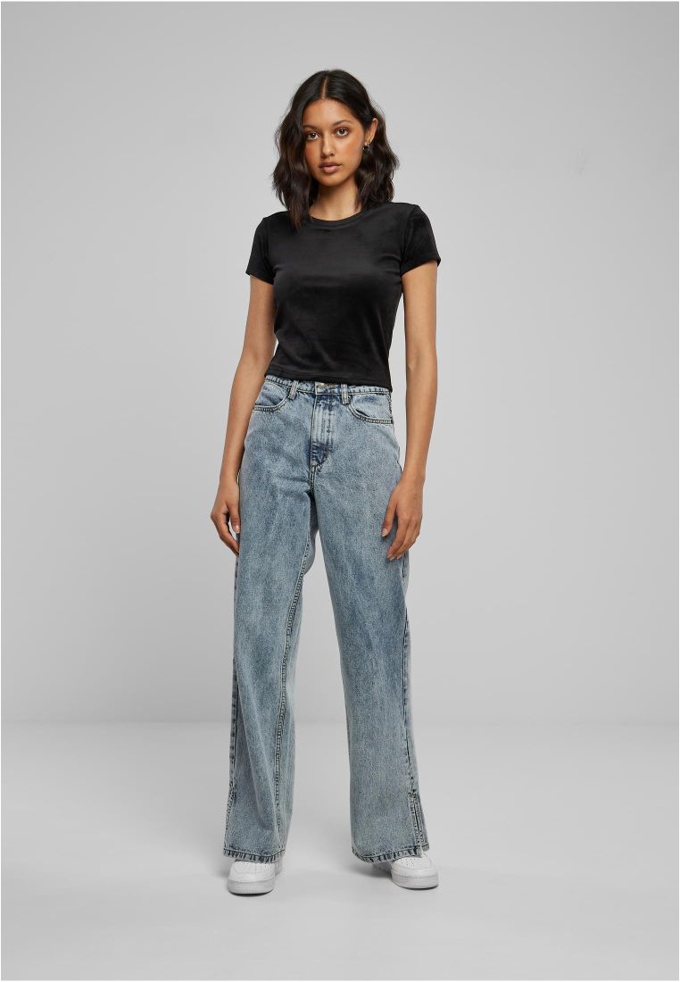 Ladies Short Velvet Tee - - TTUTB6052 - 7