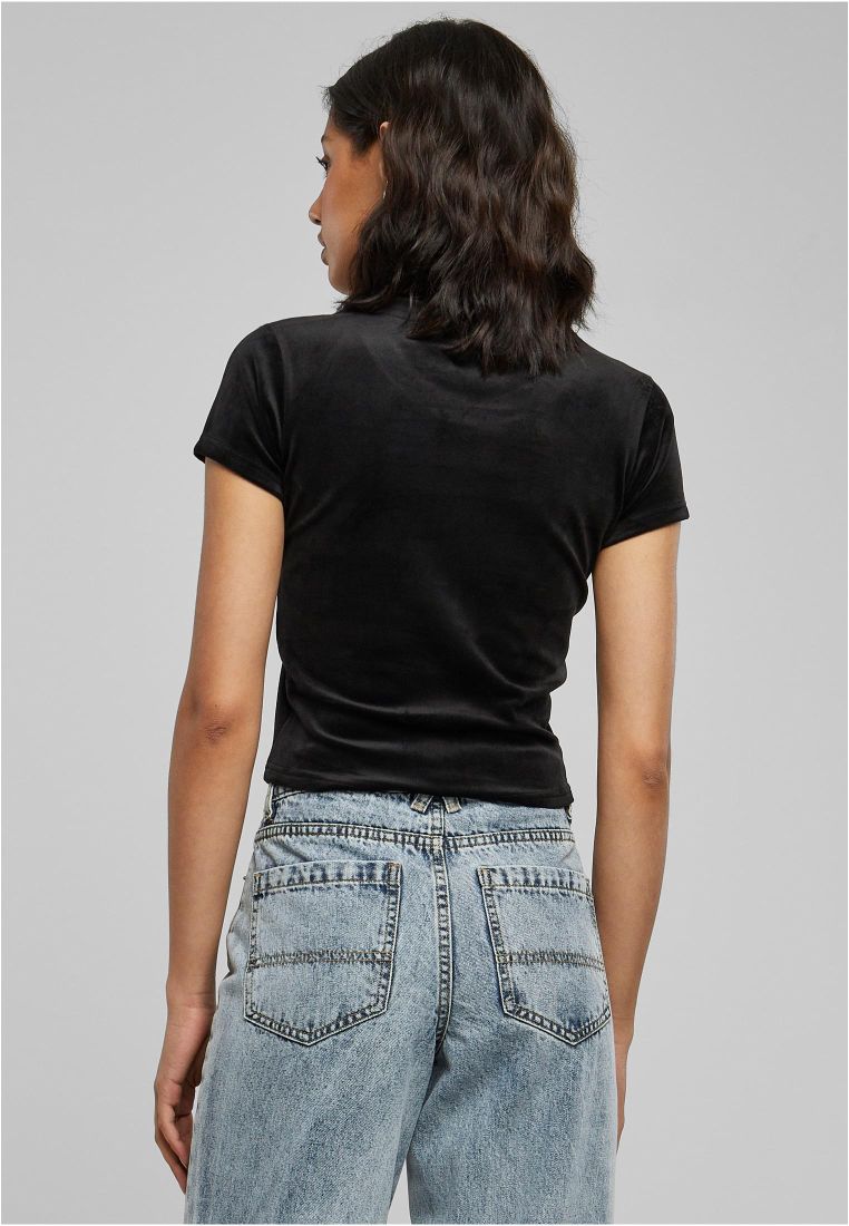 Ladies Short Velvet Tee - - TTUTB6052 - 5