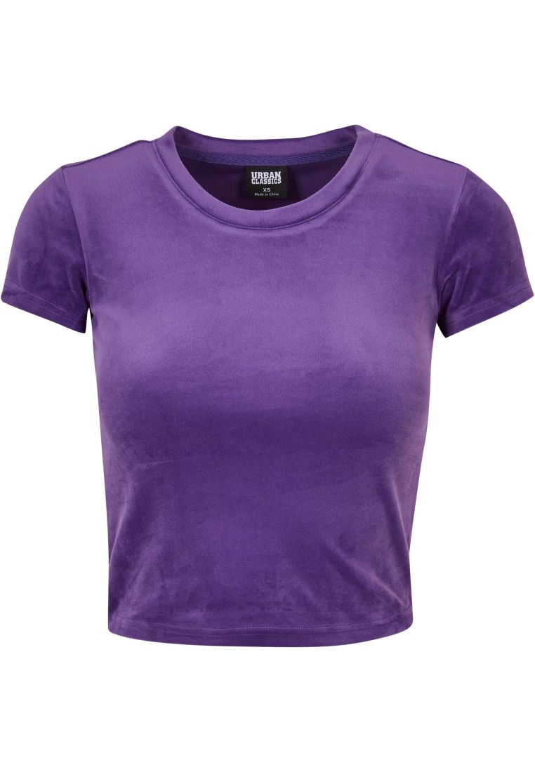 Ladies Short Velvet Tee - - TTUTB6052 - 279