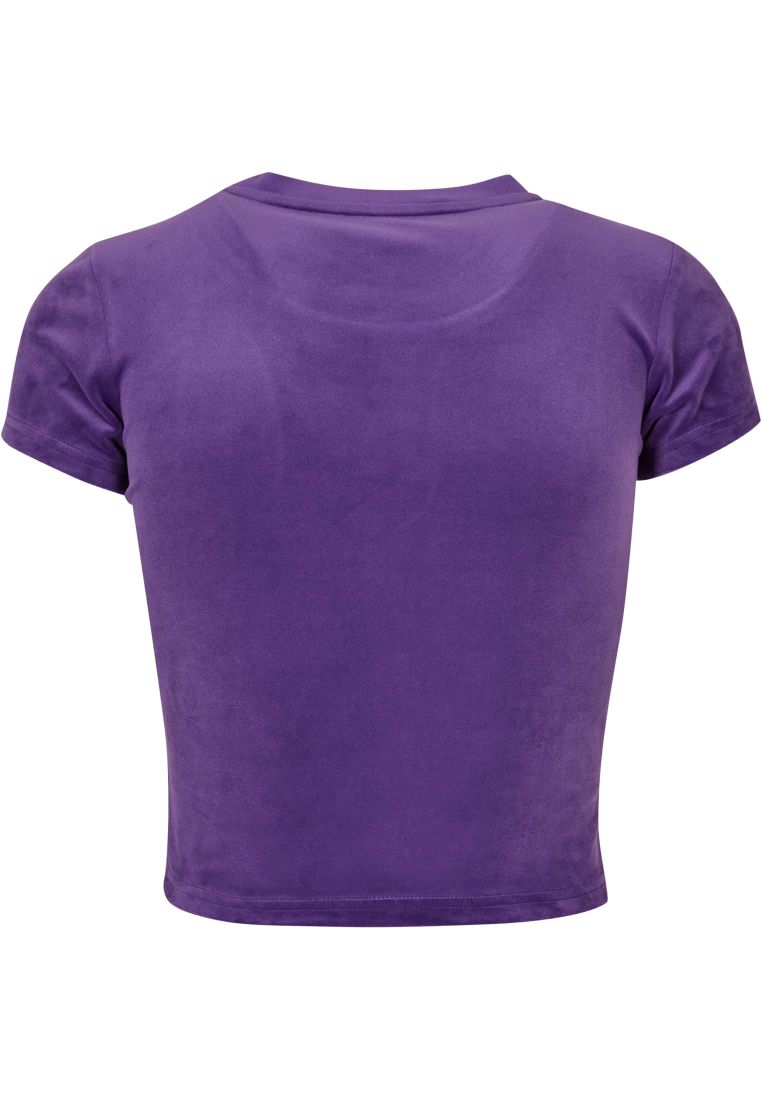 Ladies Short Velvet Tee - - TTUTB6052 - 280